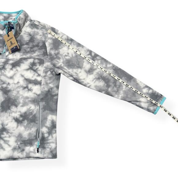 Chubbies Fleece Quarter Zip Tie Dye Pullover Men's Size Large New - Picture 5 of 8